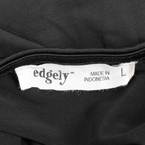 Edgely Black Activewear Square Neck Tank Top Women's Size Large