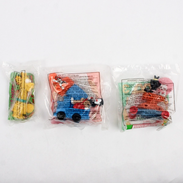 Lot Of 3 Animaniacs McDonald's & Arby's Kids Meal Toys Unopened 1994-5