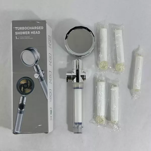 The Ultimate Water Saving Shower Head Turbocharged Stainless Steel