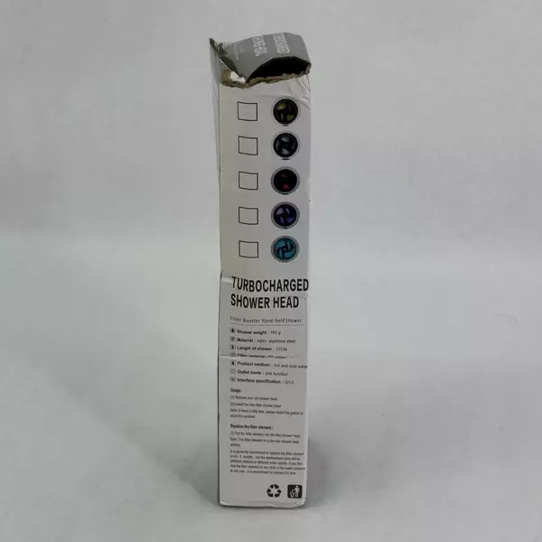 The Ultimate Water Saving Shower Head Turbocharged Stainless Steel