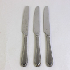 Lot of 3 Cuisinart CUI8 9" New French Solid Knives 18/10 Stainless Beaded 