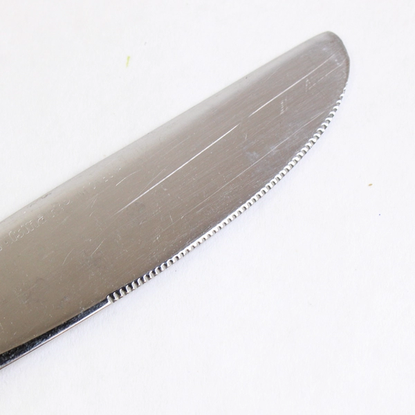 Lot of 6 Cuisinart CUI8 9" Modern Solid Knives 18/10 Stainless Steel Beaded