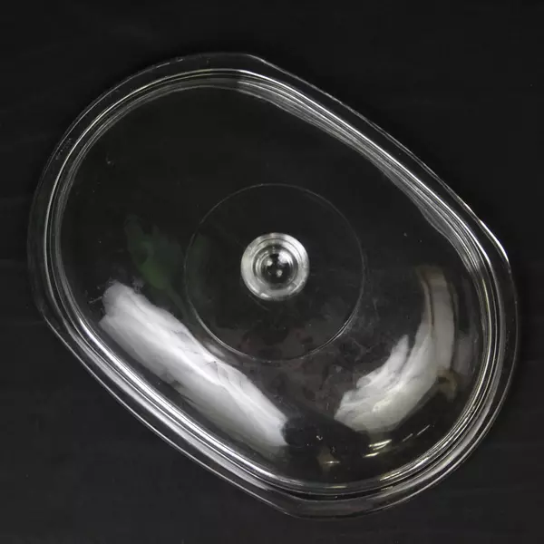 Pyrex 23 Oblong Glass Lid 8.5" x 11'' DC 1-1/2 C Clear For 1.5 Qt Casserole