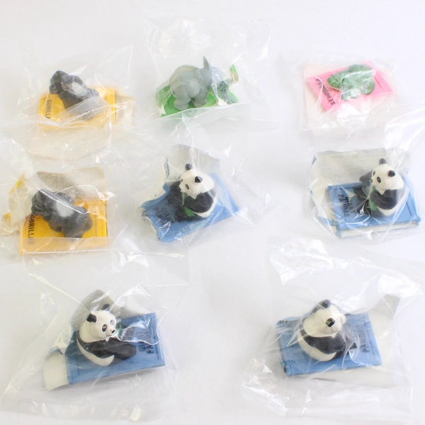 Lot Of 8 McDonald's Wild Animal Toy Books Kids Meal Toys Unopened 1991