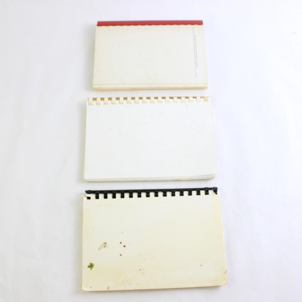 Lot of 3 Vintage Spiral Bound Cookbooks Flawed