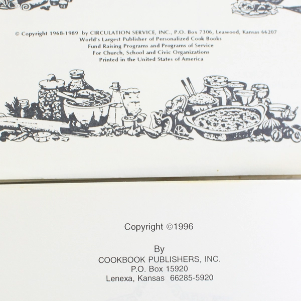 Lot of 3 Vintage Spiral Bound Cookbooks Flawed