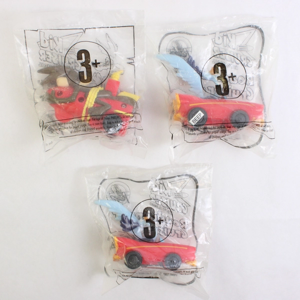 Lot Of 3 Kid Cruiser Roadrunner McDonald's Kids Meal Toys Unopened 1998