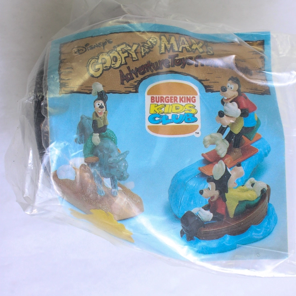 Lot Of 2 Disney Goofy & Max Burger King Kids Meal Toys Unopened 1995