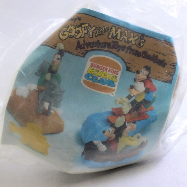 Lot Of 2 Disney Goofy & Max Burger King Kids Meal Toys Unopened 1995