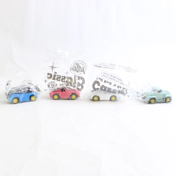 Lot Of 12 Vintage Classic Cars Pull Back N' Go Kids Meal Toys Unopened 