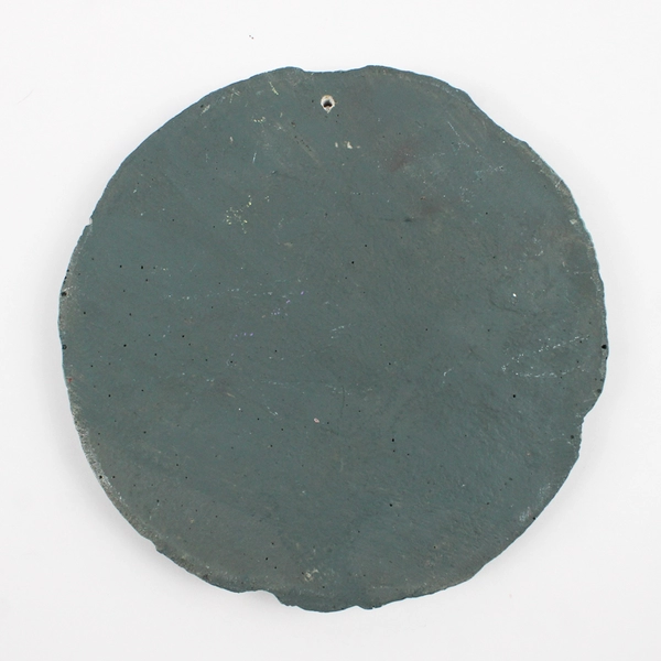 Ceramic Hummingbird and Morning Glory Flowers Welcome Plaque 7"