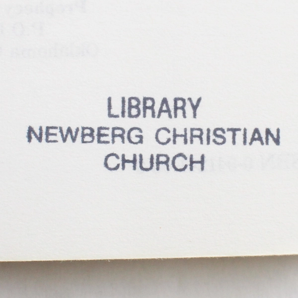 Hidden Prophecies in the Psalms by J. R. Church First Edition 1986 PB