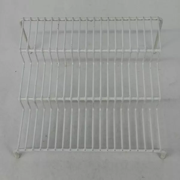 Set of Two 3 Tier White Wire Spice Storage Racks