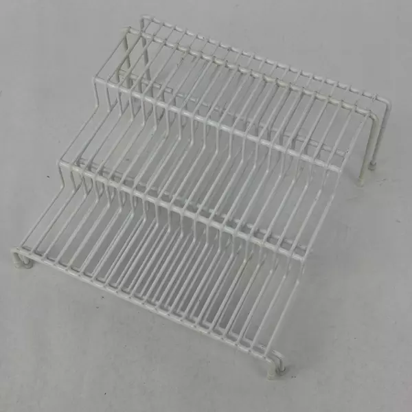 Set of Two 3 Tier White Wire Spice Storage Racks