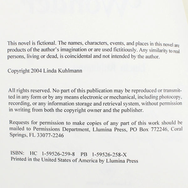 Koenig's Wonder by Linda Kuhlmann 2004 Paperback