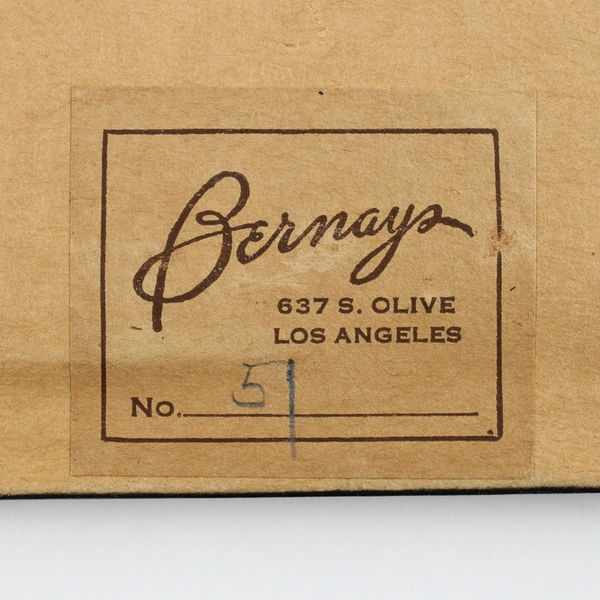 Vintage Chinese Pith Rice Paper Painting Robed Woman with Bird Flawed