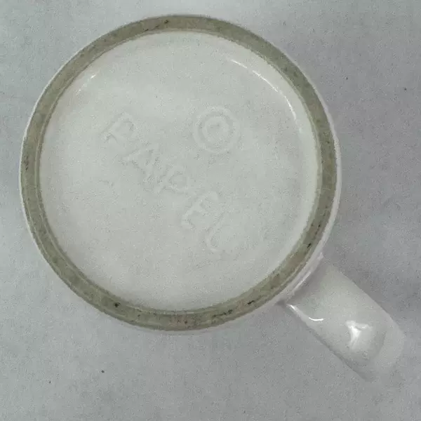 Papel White Ceramic Coffee Mug Reading Cathy Terrific With A Heart Medal