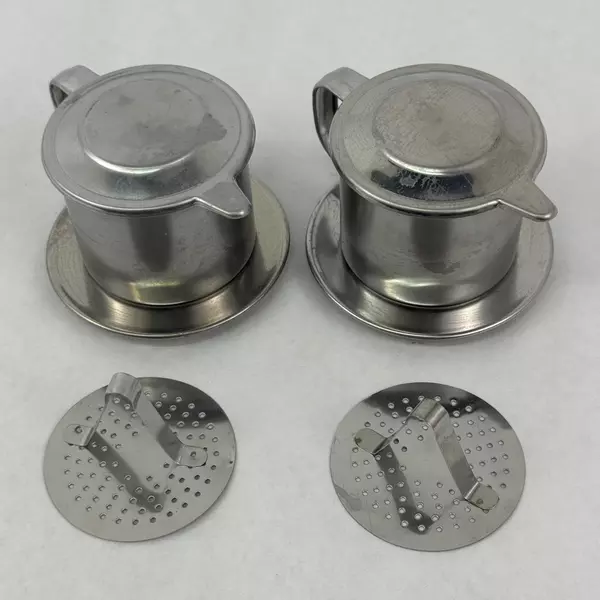 2- Vietnamese Coffee Filter Stainless Steel Filter Press Maker Ca Phe Phin 7cm