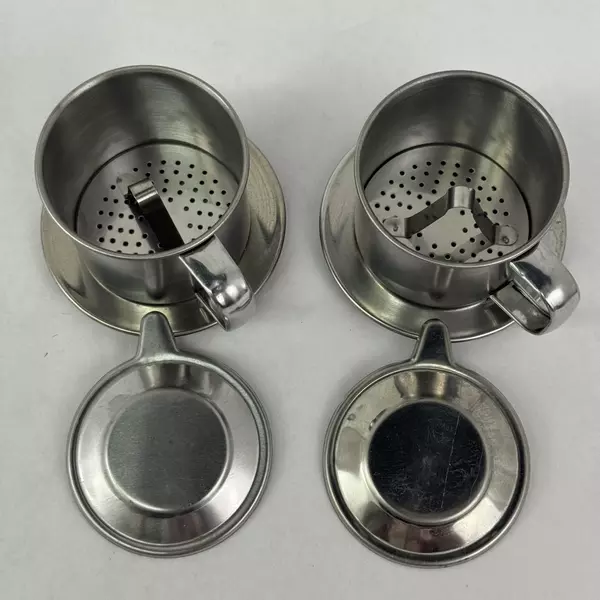 2- Vietnamese Coffee Filter Stainless Steel Filter Press Maker Ca Phe Phin 7cm