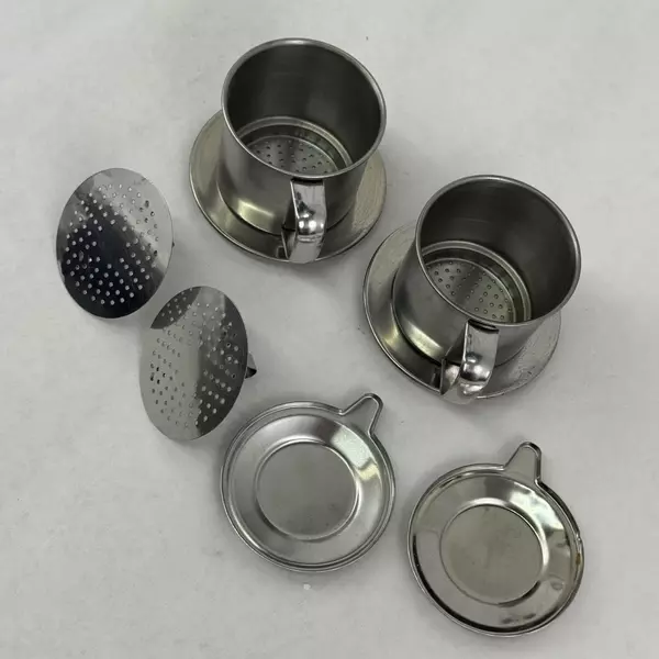 2- Vietnamese Coffee Filter Stainless Steel Filter Press Maker Ca Phe Phin 7cm