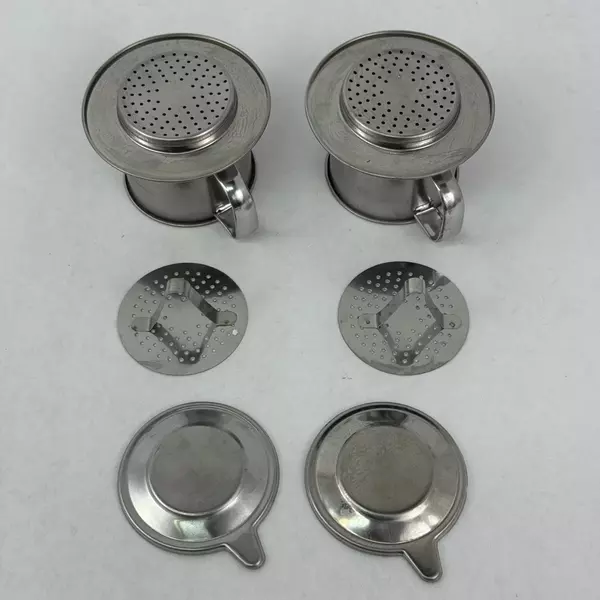 2- Vietnamese Coffee Filter Stainless Steel Filter Press Maker Ca Phe Phin 7cm