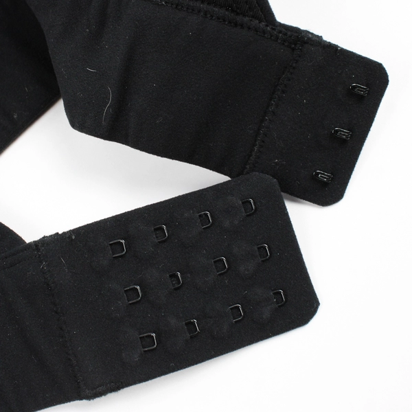 Iuga Solid Black Unlined Wireless Sports Bra Women's 2XL