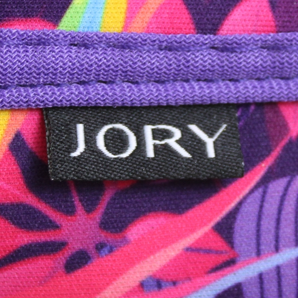 Jory Water Bottle Sling Bag Holder Carrier Crossbody Purple Floral Pattern