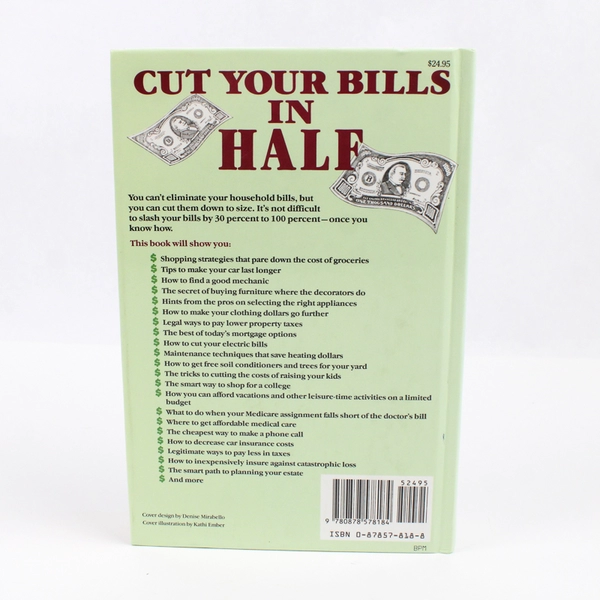Cut Your Bills in Half Rodale Press Staff 1989 HC