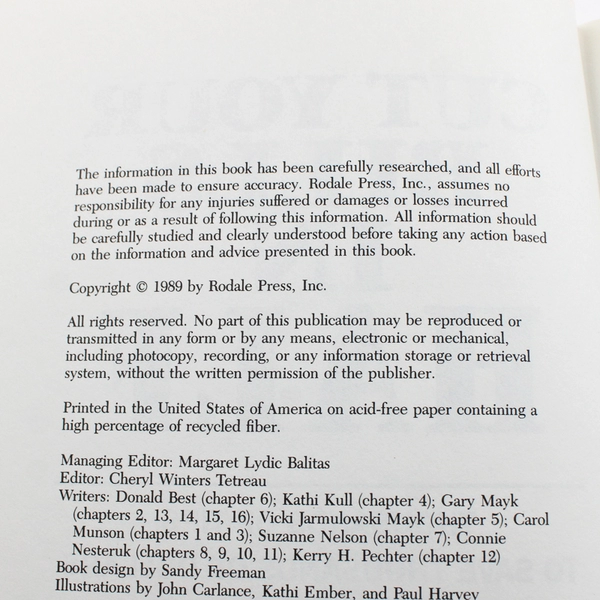 Cut Your Bills in Half Rodale Press Staff 1989 HC