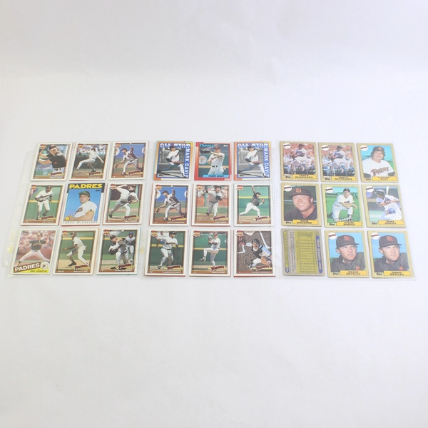 Lot of 51 Vintage 1980s & 90s Baseball Cards San Diego Padres Team