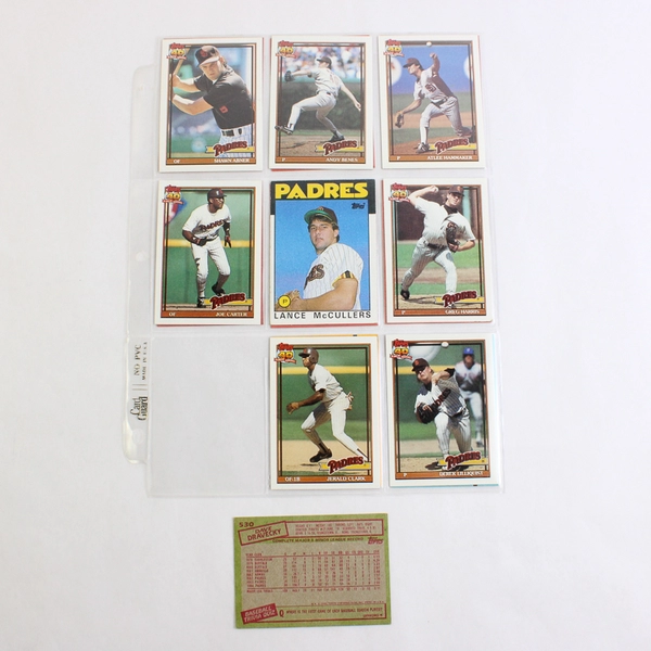 Lot of 51 Vintage 1980s & 90s Baseball Cards San Diego Padres Team