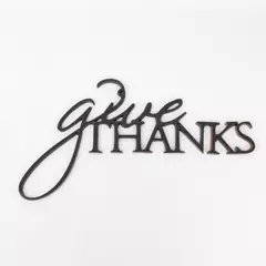 Day Spring Give Thanks Iron Wall Plaque