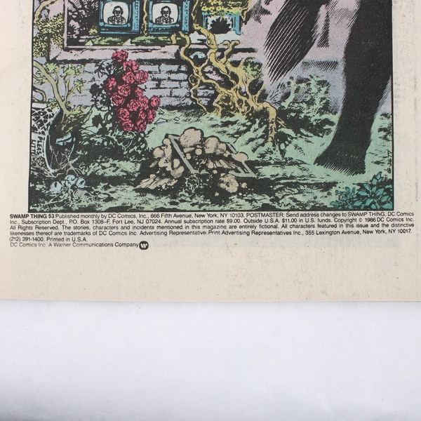 1986 Swamp Thing Comic Book (vs Batman)