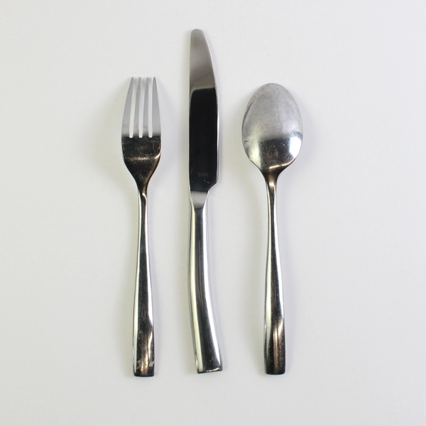 3 Pc Set Artisanware Soho 18/0 Stainless Steel Dinner Fork Knife and Soup Spoon