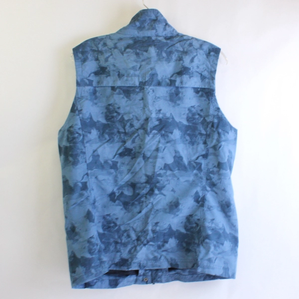 Eddie Bauer Women's Large Blue Camo Vented Utility Vest
