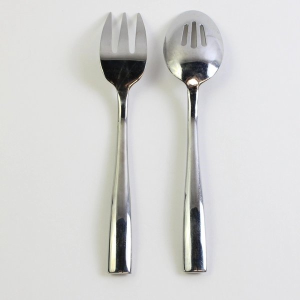 2 Piece Artisanware Soho 18/0 Stainless Steel Serving Fork and Pierced Spoon Set