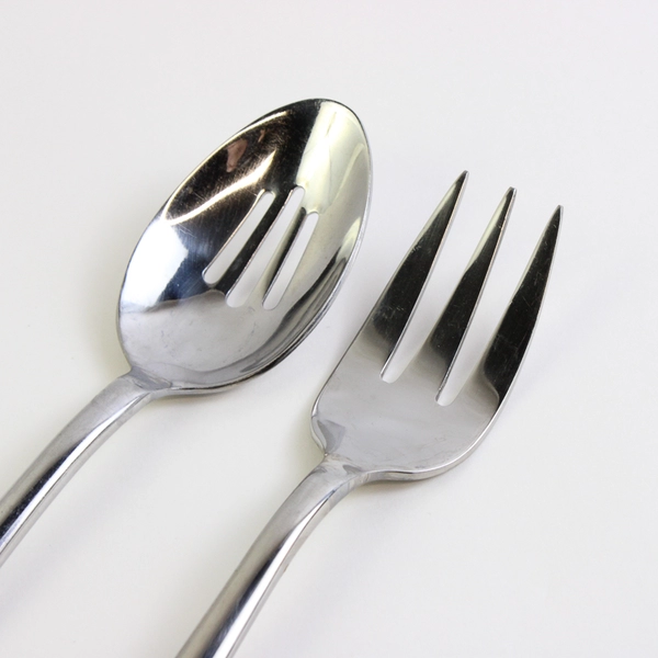 2 Piece Artisanware Soho 18/0 Stainless Steel Serving Fork and Pierced Spoon Set