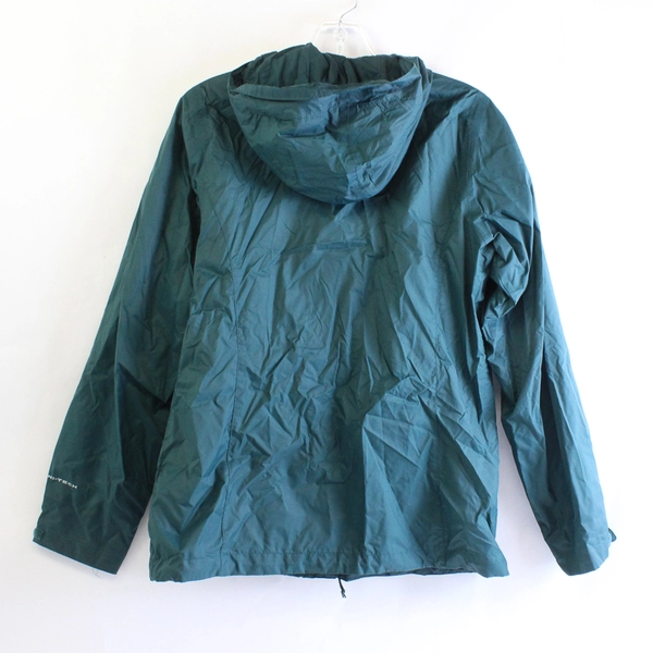 Columbia Women's Small Teal Omni-Tech Waterproof Rain Jacket Hooded