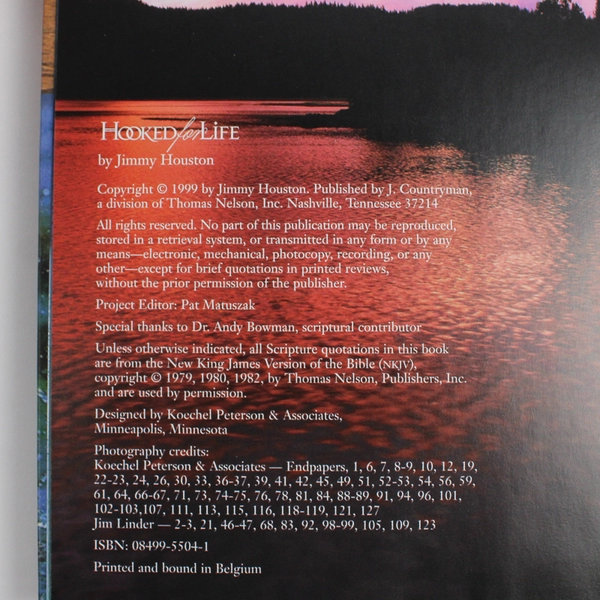 Hooked for Life by Jimmy Houston 1999 Hardcover God and Fishing