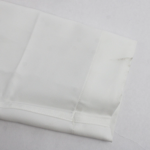 US Navy Men's Uniform Service Dress Jumper Size 38L White Poly Cracker Jack