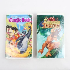 Lot Of 2 Tarzan & The Jungle Book VHS Disney Clam Shell Cases 1999 1967