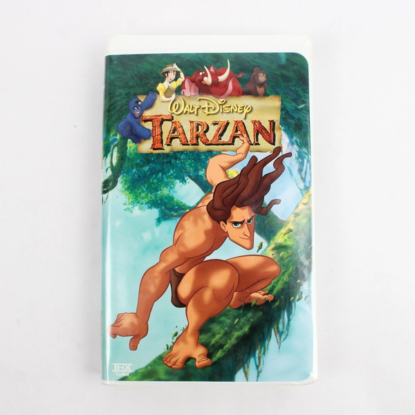 Lot Of 2 Tarzan & The Jungle Book VHS Disney Clam Shell Cases 1999 1967