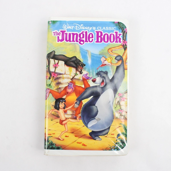 Lot Of 2 Tarzan & The Jungle Book VHS Disney Clam Shell Cases 1999 1967