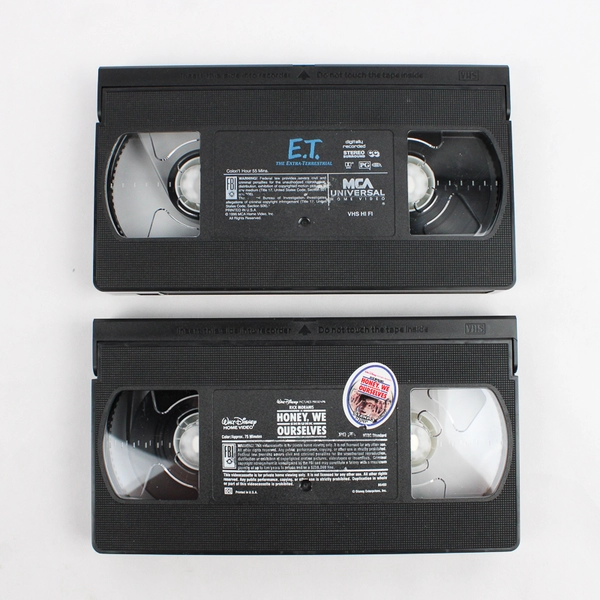 Lot Of 2 VHS: Honey We Shrunk Ourselves Disney 1997 & ET Universal 1982