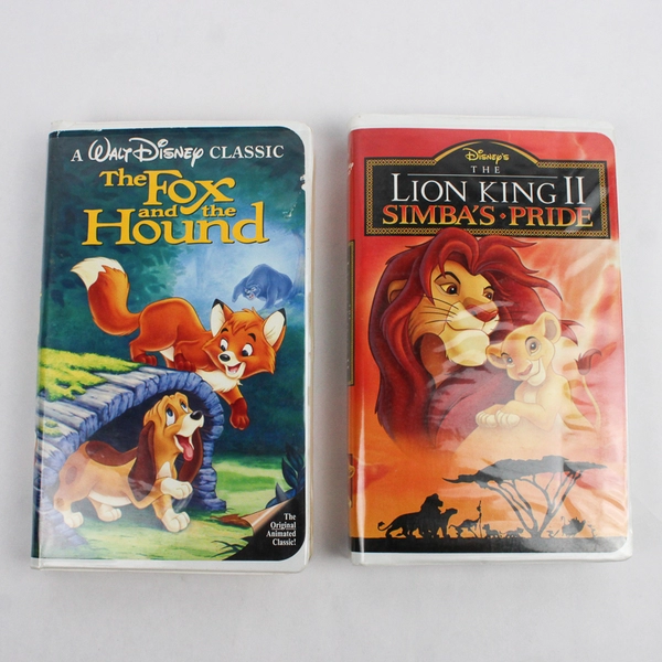 Lot Of 2 Disney VHS: The Fox And The Hound 1981 & The Lion King 2 1998