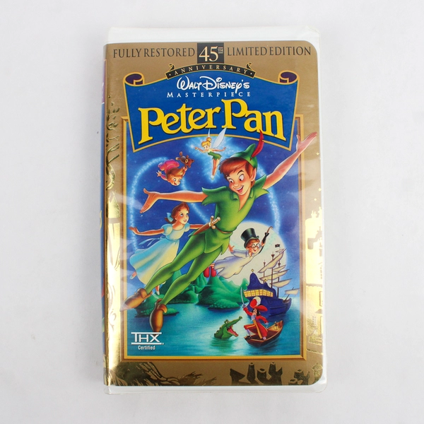Lot Of 2 Disney VHS: Pinocchio 1940 & Peter Pan 45th Limited Edition