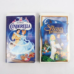 Lot Of 2 VHS: Cinderella Disney 1950 & The Swan Princess Turner Home 1994