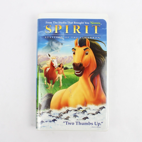 Lot Of 2 VHS: Spirit 2002 & James And The Giant Peach 1996