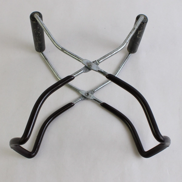 Metal Canning Funnel And Brown Handle Jar lifter