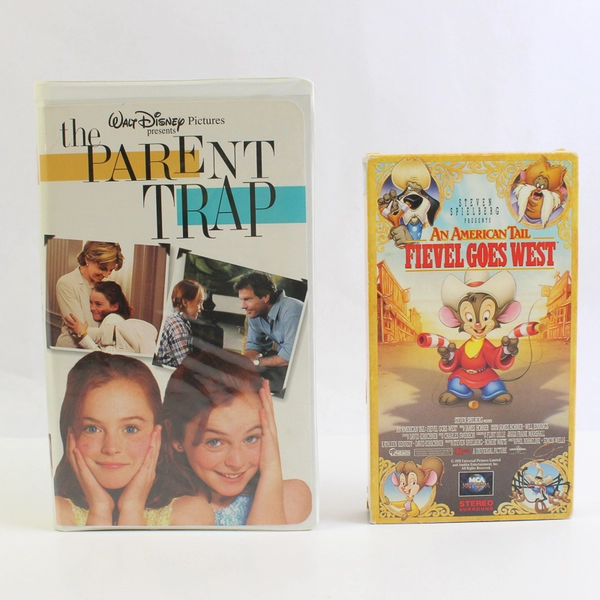 Lot Of 2 VHS: The Parent Trap 1998 & An American Tail: Fievel Goes West 1991
